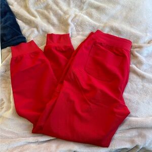 Figs Bright Red Technical Pants